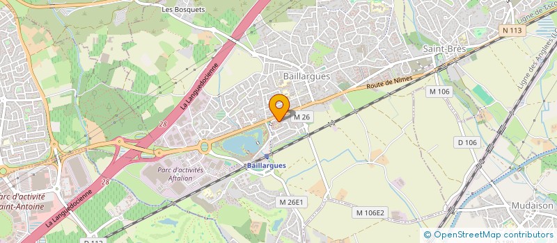 localisation de l'entreprise MONSIEUR JULIEN RACLOT à BAILLARGUES