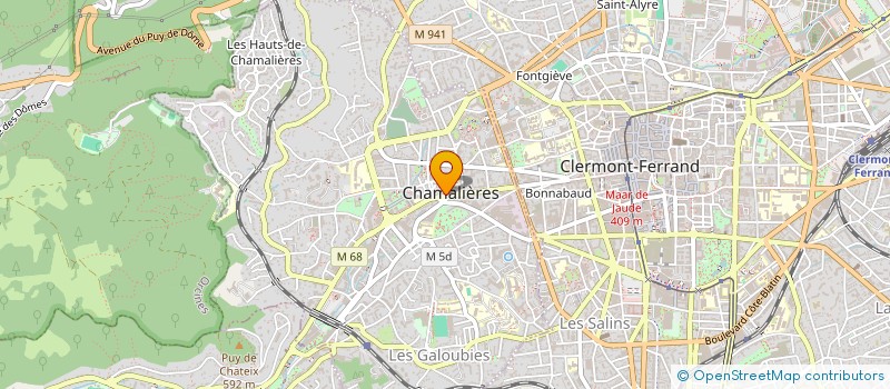 localisation de l'entreprise MONSIEUR JULIEN RACONNAT à CHAMALIERES