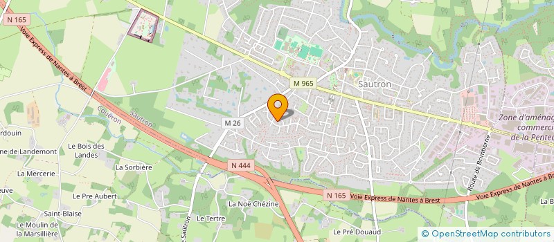 localisation de l'entreprise MONSIEUR JULIEN RALLIER  SAUTRON