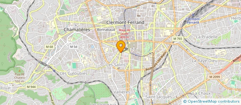 localisation de l'entreprise MONSIEUR JULIEN RANC  CLERMONT-FERRAND