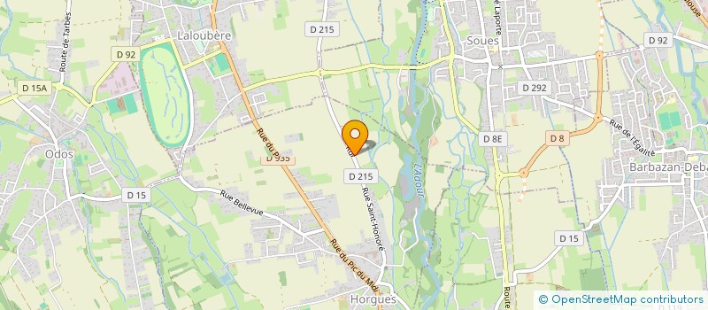 localisation de l'entreprise MONSIEUR JULIEN RANSOU  HORGUES