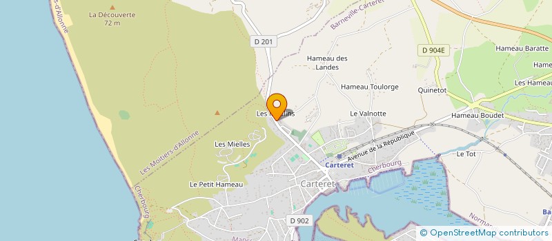 localisation de l'entreprise MONSIEUR JULIEN RAOUL à BARNEVILLE-CARTERET