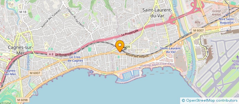 localisation de l'entreprise MONSIEUR JULIEN RAT  SAINT-LAURENT-DU-VAR