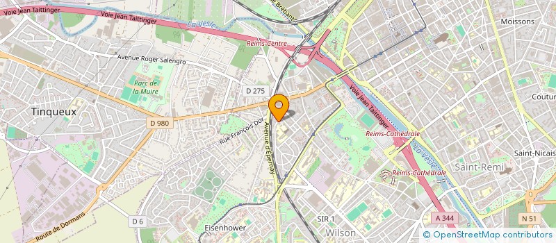 localisation de l'entreprise MONSIEUR JULIEN RATERRON  REIMS