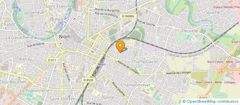 localisation de l'entreprise MONSIEUR JULIEN RAVARD  FRONTENAY-ROHAN-ROHAN