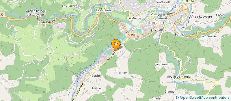 localisation de l'entreprise MONSIEUR JULIEN RAY  LAMASTRE