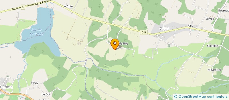 localisation de l'entreprise MONSIEUR JULIEN RAYMOND  GAJAC