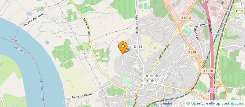 localisation de l'entreprise MONSIEUR JULIEN REAUD à SAINT-ANDRE-DE-CUBZAC