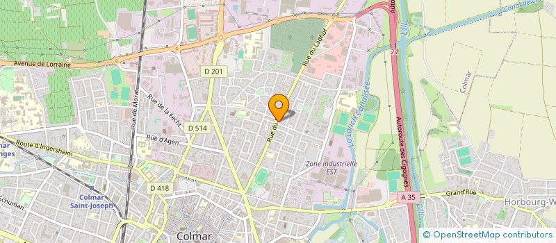 localisation de l'entreprise MONSIEUR JULIEN REICHERT  COLMAR