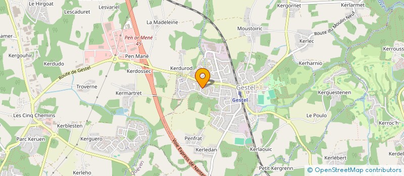 localisation de l'entreprise MONSIEUR JULIEN RENAUDEAU  GESTEL