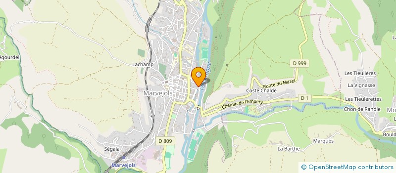 localisation de l'entreprise MONSIEUR JULIEN RESSOUCHE  MARVEJOLS