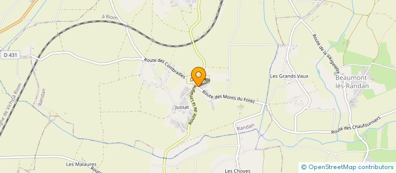 localisation de l'entreprise MONSIEUR JULIEN REVIRON  RANDAN