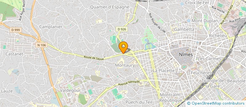 localisation de l'entreprise MONSIEUR JULIEN RIBOU  NIMES