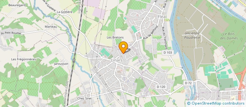 localisation de l'entreprise MONSIEUR JULIEN RIBOU à LINARS