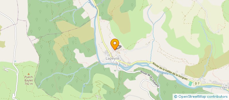 localisation de l'entreprise MONSIEUR JULIEN RICARD  VERSOLS-ET-LAPEYRE