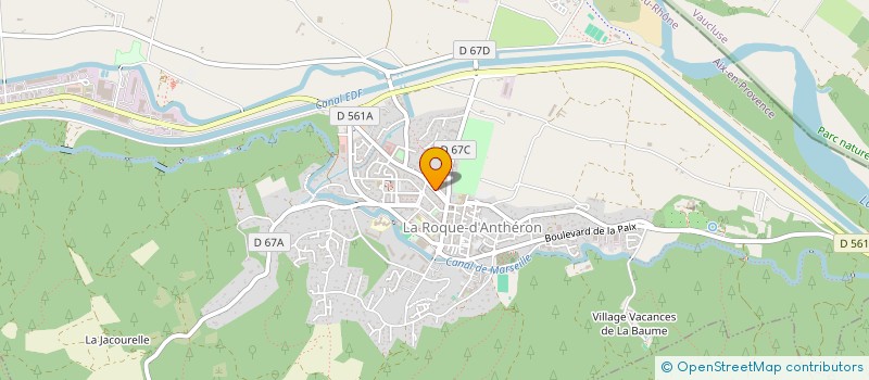 localisation de l'entreprise MONSIEUR JULIEN RICAUD DALLA LIBERA  LA ROQUE D'ANTHERON