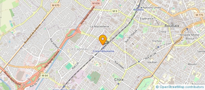 localisation de l'entreprise MONSIEUR JULIEN RIEBERGHE à CROIX