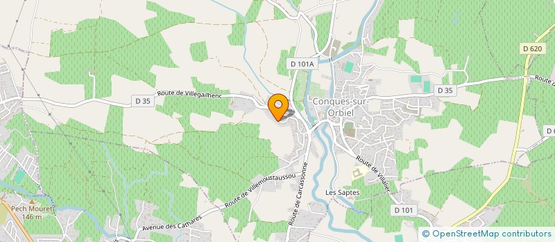 localisation de l'entreprise MONSIEUR JULIEN RIGAIL  CONQUES-SUR-ORBIEL