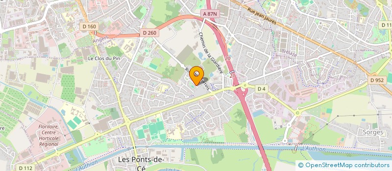 localisation de l'entreprise MONSIEUR JULIEN RIGAUDEAU à LES PONTS-DE-CE