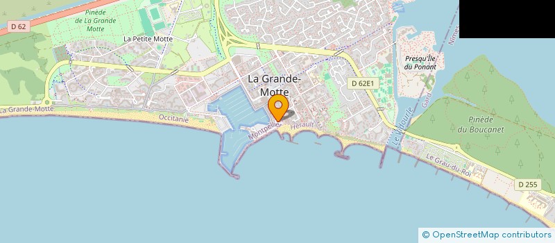 localisation de l'entreprise MONSIEUR JULIEN RIGONI à LA GRANDE-MOTTE