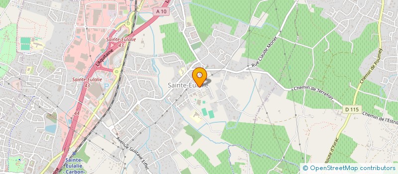 localisation de l'entreprise MONSIEUR JULIEN RINCENT  SAINTE-EULALIE