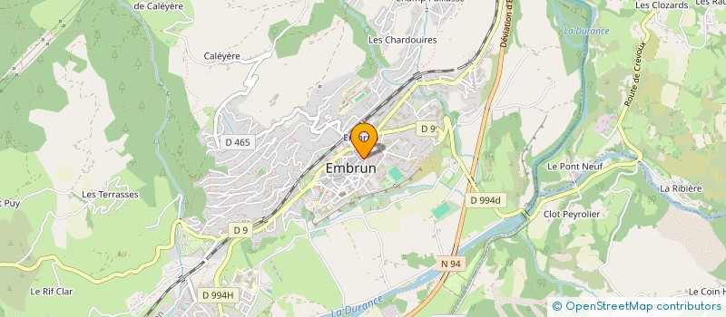 localisation de l'entreprise MONSIEUR JULIEN RIPAUD à EMBRUN