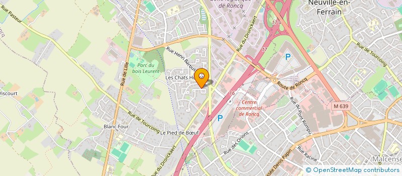 localisation de l'entreprise MONSIEUR JULIEN RITAINE à RONCQ