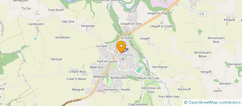 localisation de l'entreprise MONSIEUR JULIEN RIVOALEN  LE DRENNEC