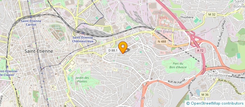 localisation de l'entreprise MONSIEUR JULIEN RIZET  SAINT-ETIENNE