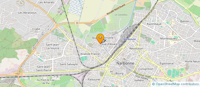 localisation de l'entreprise MONSIEUR JULIEN ROBICHON  NARBONNE