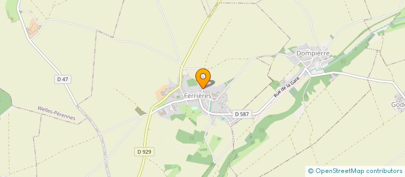 localisation de l'entreprise MONSIEUR JULIEN ROBILLARD  GODENVILLERS