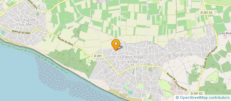 localisation de l'entreprise MONSIEUR JULIEN ROCHE  LE BOIS-PLAGE-EN-RE
