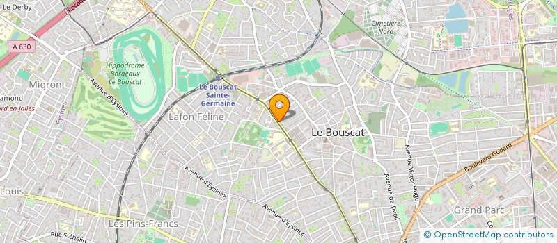 localisation de l'entreprise MONSIEUR JULIEN ROCHET  LE BOUSCAT