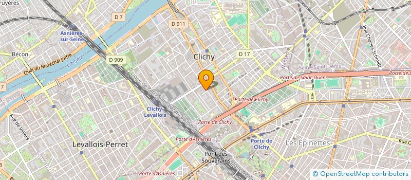 localisation de l'entreprise MONSIEUR JULIEN ROGUET à CLICHY