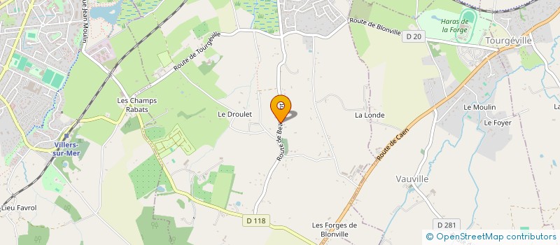 localisation de l'entreprise MONSIEUR JULIEN ROHAUT  BLONVILLE-SUR-MER