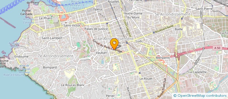 localisation de l'entreprise MONSIEUR JULIEN ROLLAND à MARSEILLE 6EME