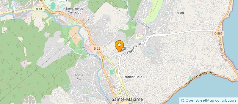 localisation de l'entreprise MONSIEUR JULIEN ROMANELLI à SAINTE-MAXIME