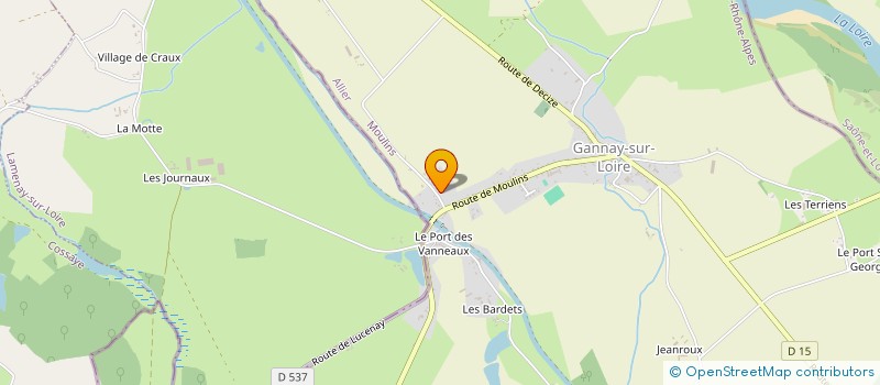 localisation de l'entreprise MONSIEUR JULIEN ROMERO  GANNAY-SUR-LOIRE