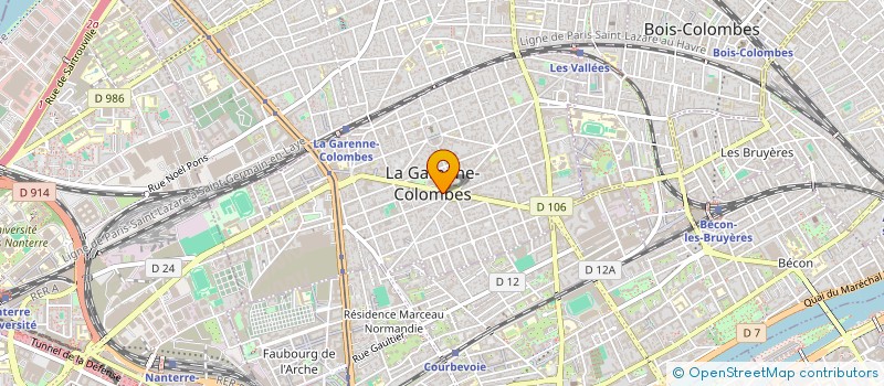 localisation de l'entreprise MONSIEUR JULIEN ROQUELLE à LA GARENNE-COLOMBES