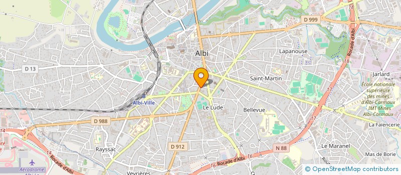 localisation de l'entreprise MONSIEUR JULIEN ROQUES à ALBI