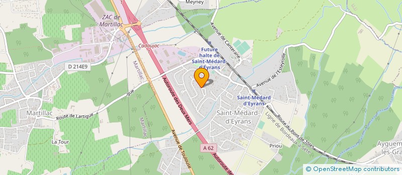 localisation de l'entreprise MONSIEUR JULIEN ROSSIGNOL à SAINT-MEDARD-D'EYRANS