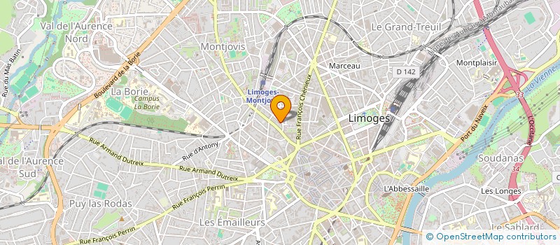 localisation de l'entreprise MONSIEUR JULIEN ROSSIGNOL à LIMOGES