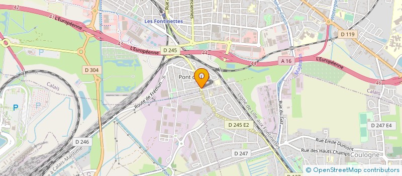 localisation de l'entreprise MONSIEUR JULIEN ROUGEMONT  CALAIS