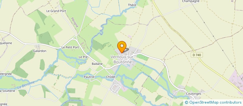 localisation de l'entreprise MONSIEUR JULIEN ROUILLON  VERNOUX-SUR-BOUTONNE