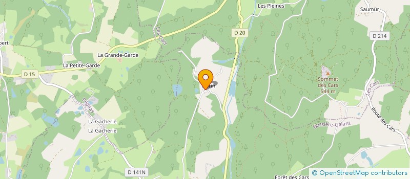 localisation de l'entreprise MONSIEUR JULIEN ROUJOLLE à LES CARS