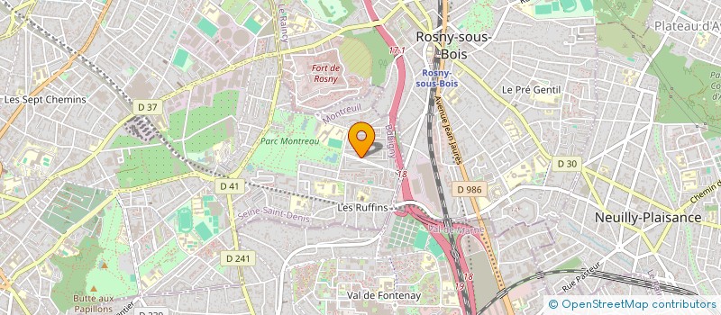 localisation de l'entreprise MONSIEUR JULIEN ROULLIER à MONTREUIL