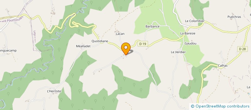 localisation de l'entreprise MONSIEUR JULIEN ROUQUET à PUYCAPEL