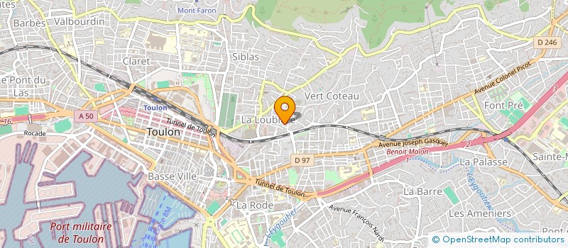 localisation de l'entreprise MONSIEUR JULIEN ROUSSEAUX  TOULON