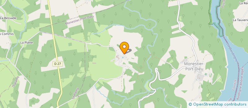 localisation de l'entreprise MONSIEUR JULIEN ROUSSEL  MONESTIER-PORT-DIEU