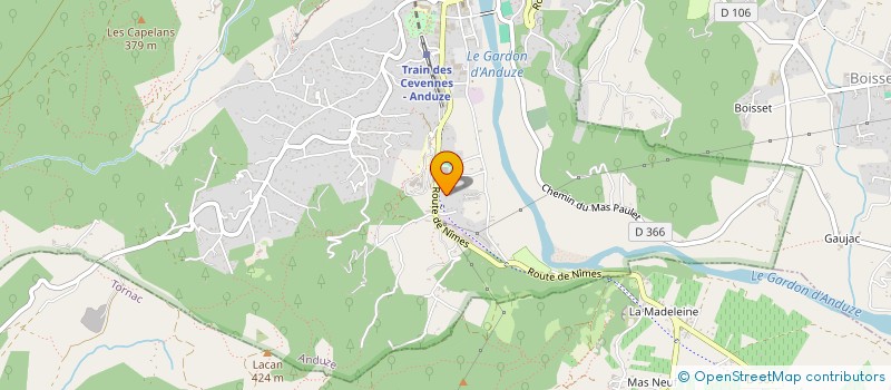 localisation de l'entreprise MONSIEUR JULIEN ROUX  ANDUZE